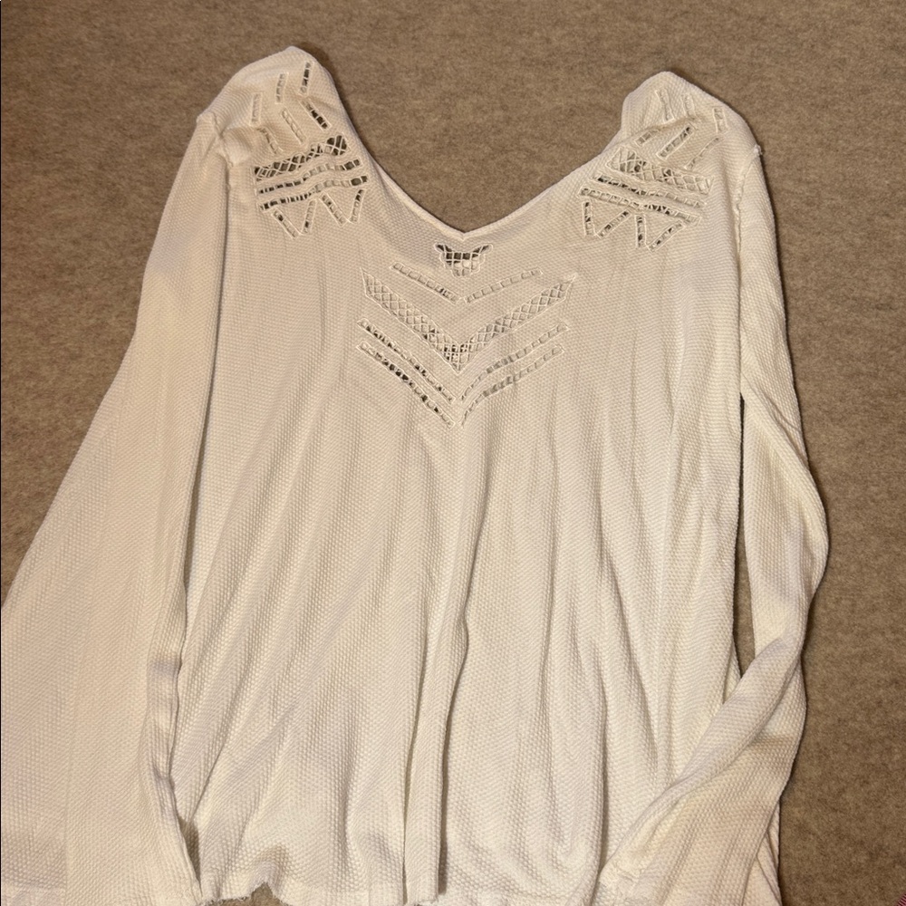 WE‎ THE FREE Free People Oversized Boho Knit Tunic Sweater Top M - Picture 6 of 6